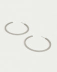 Petit Pavé Large Thin Hoops