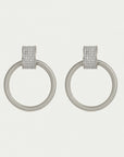 Petit Pavé Drop Hoops