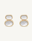 Mercer Double Gemstone Drop Earrings