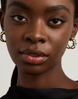 Bowery Gemstone Hoops