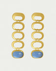 Bowery Gemstone Statement Drop Earrings
