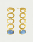 Bowery Gemstone Statement Drop Earrings