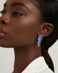 Mercer Gemstone Statement Drop Earrings