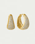 Margaux Pavé Huggie Hoops