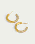 Signature Pavé Small Hoops