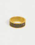 Petit Pavé Thick Stacking Ring