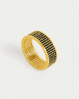 Petit Pavé Thick Stacking Ring