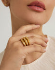 Dauphine Pavé Statement Ring