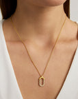 Solene Pavé Pendant Necklace