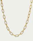 Solene Pavé Statement Link Necklace