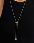 Juliette Pavé Lariat Necklace