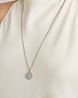 Mirabeaux Pave Long Pendant Necklace