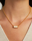 Signature Pavé Tube Necklace