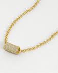 Signature Pavé Tube Necklace