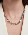 Manhattan Chain Link Statement Necklace