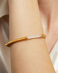 Signature Revival Hinge Gemstone Bangle