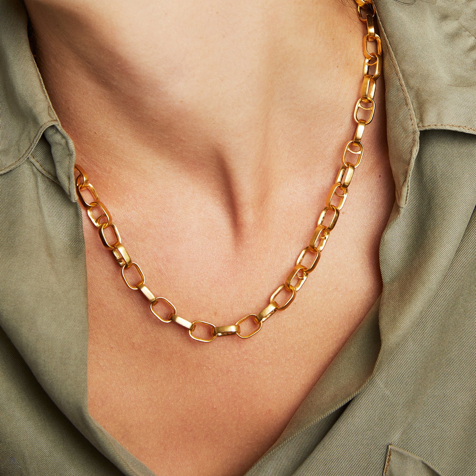 Manhattan Chain Link Statement Necklace | Dean Davidson Jewelry