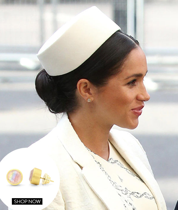 MEGHAN MARKLE IN OUR SIGNATURE MIDI KNOCKOUT STUDS