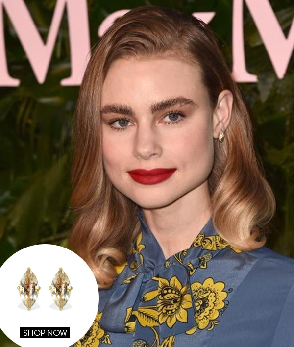 Lucy Fry in our Lotus Studs