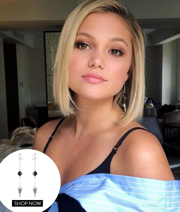 Olivia Holt in our Rio Drop Earrings