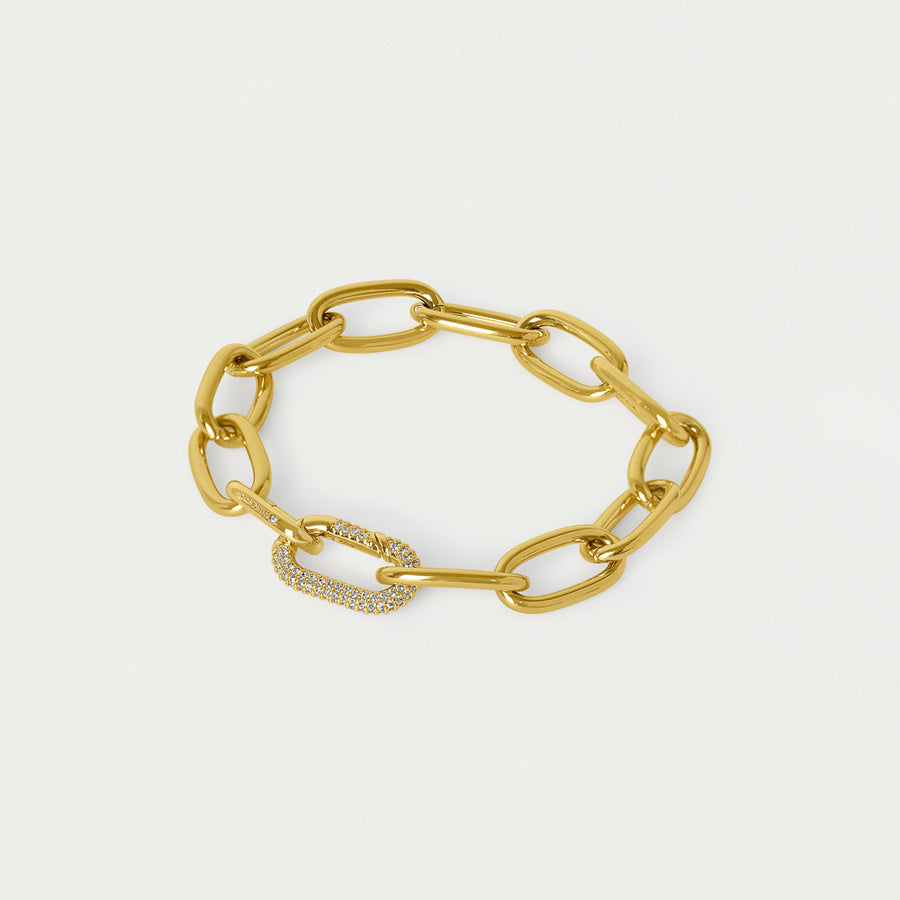 Solene Pavé Chain Bracelet