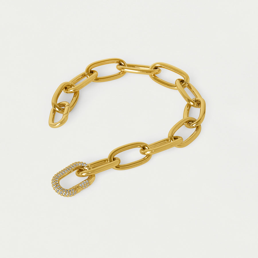 Solene Pavé Chain Bracelet
