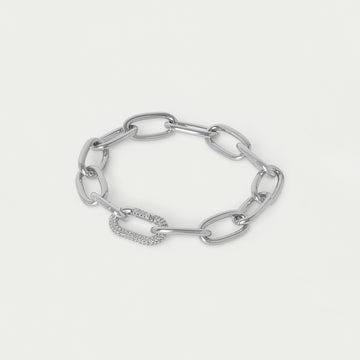 Solene Pavé Chain Bracelet