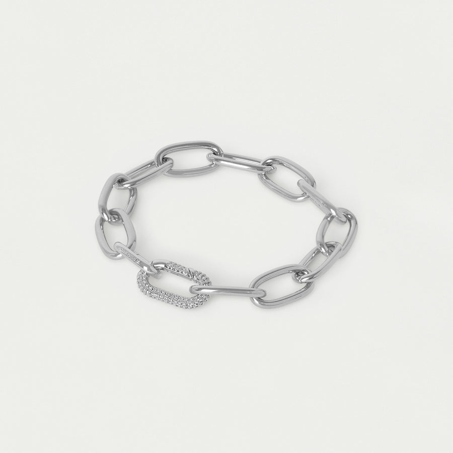 Solene Pavé Chain Bracelet