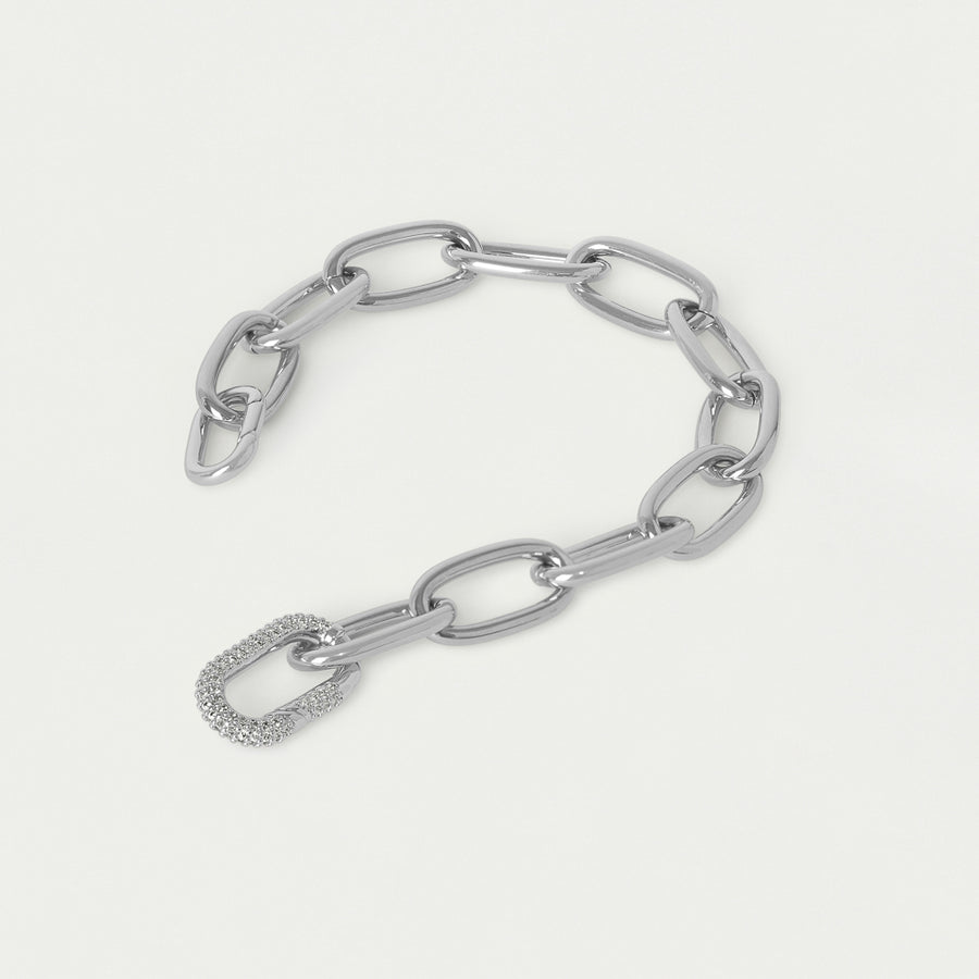 Solene Pavé Chain Bracelet