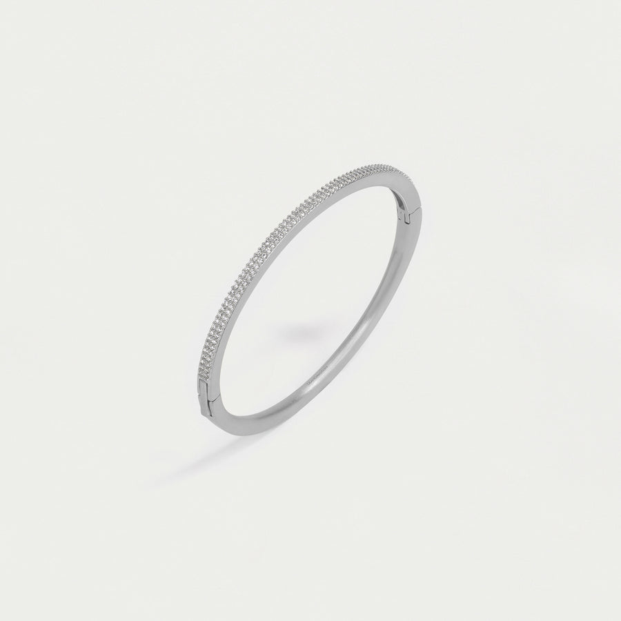 Signature Pave Hinge Bangle