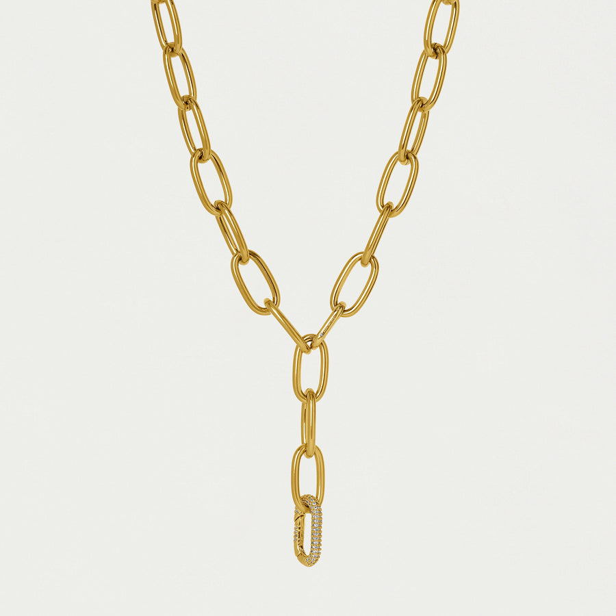 Solene Pavé Chain Necklace