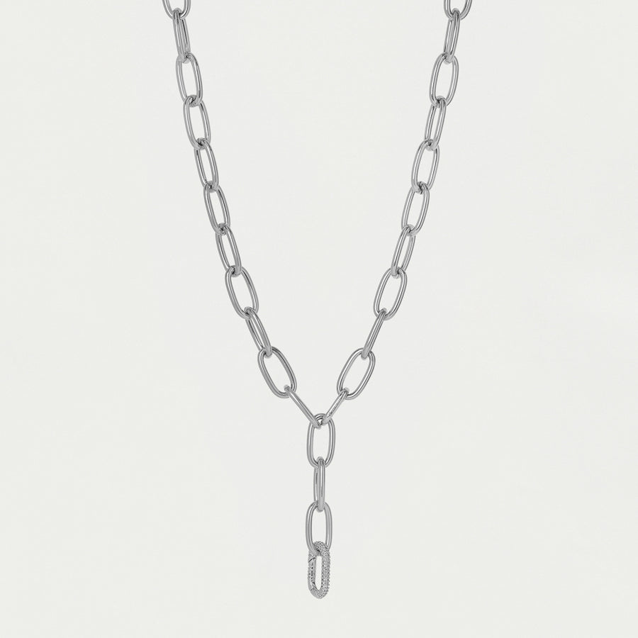 Solene Pavé Chain Necklace