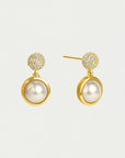 Pavé Pearl Earrings