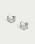 Petit Pavé Thick Huggie Hoops