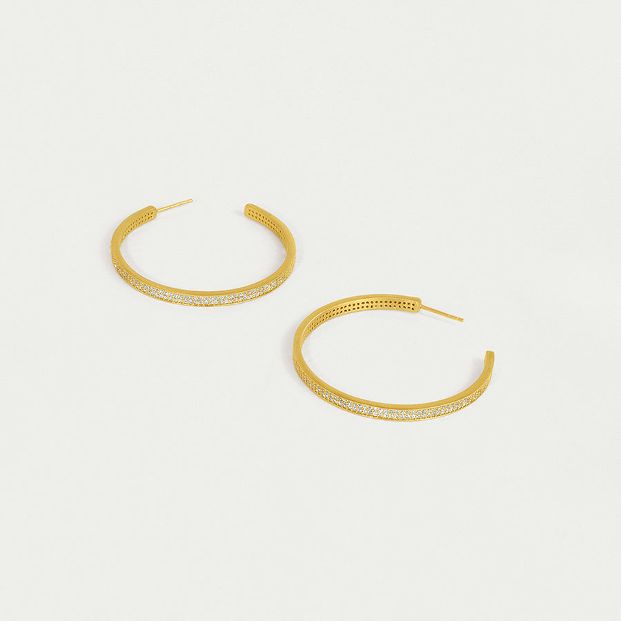 Petit Pavé Midi Hoops