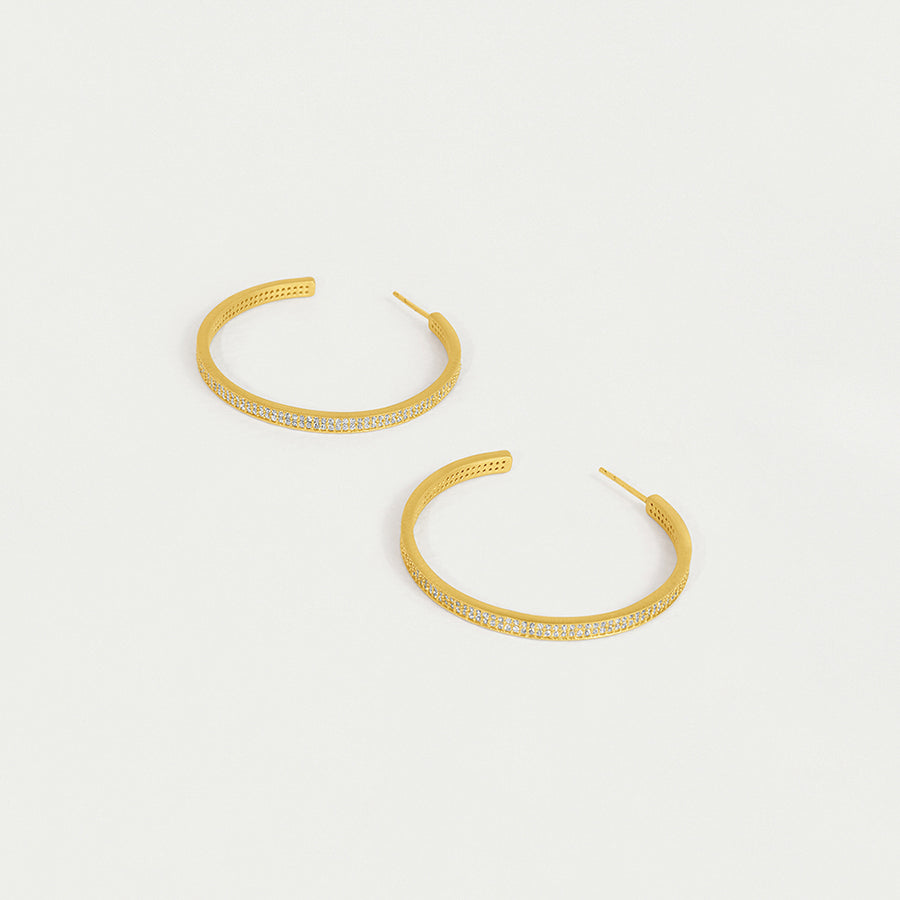 Petit Pavé Midi Hoops