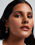 Petit Pavé Statement Chain Earrings