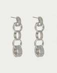 Petit Pavé Statement Chain Earrings