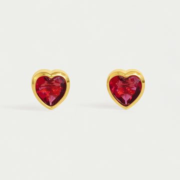 Signature Midi Heart Studs