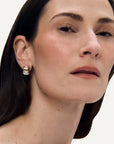 Mercer Double Gemstone Drop Earrings