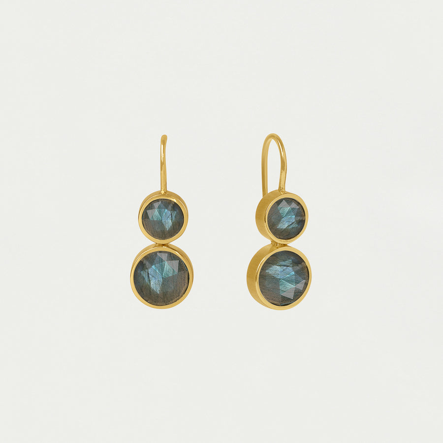 Tulum Double Droplet Earrings