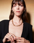 Solene Pavé Statement Link Necklace