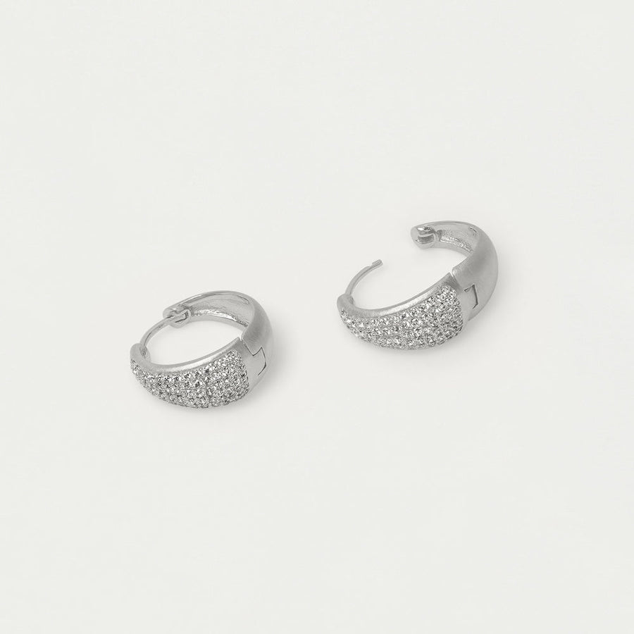 Margaux Pavé Huggie Hoops