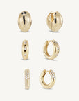 Huggie Earrings Set