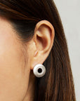 Petit Pavé Circle Studs