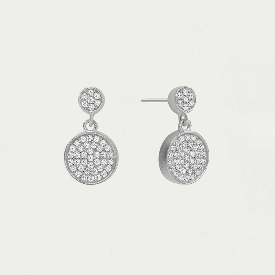 Petit Pavé Droplet Earrings