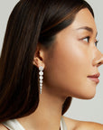 Petit Pavé Statement Drop Earrings