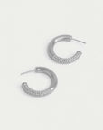 Signature Pave Small Hoops