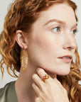 Palma Statement Gemstone Earrings