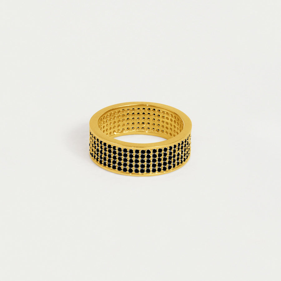 Petit Pavé Thick Stacking Ring